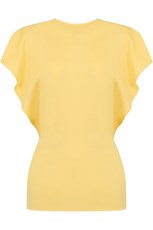 Christopher Esber KNOT BACK AULENTI BLOUSE S/S CHALKY YELLOW